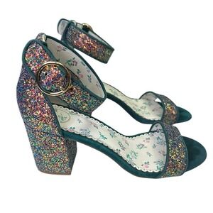 Glitter heels green heels by 1901 from Nordstrom‎ size 7.5